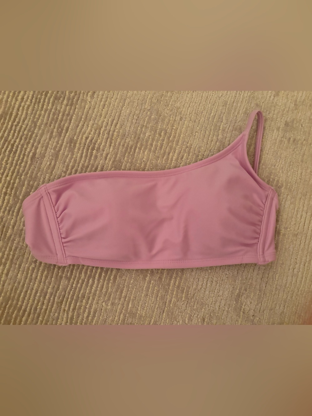 Xhilaration One-Shoulder Lilac Swim Top